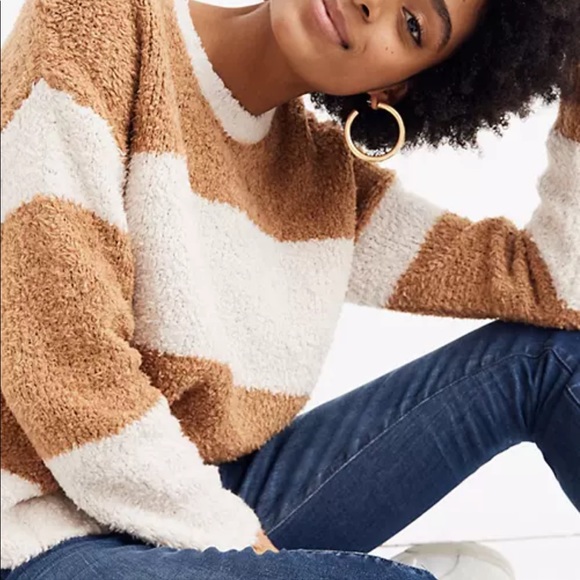 Madewell Teddy striped pullover sweater - Picture 3 of 10